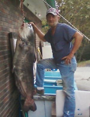 catfish dam caught watts big mike