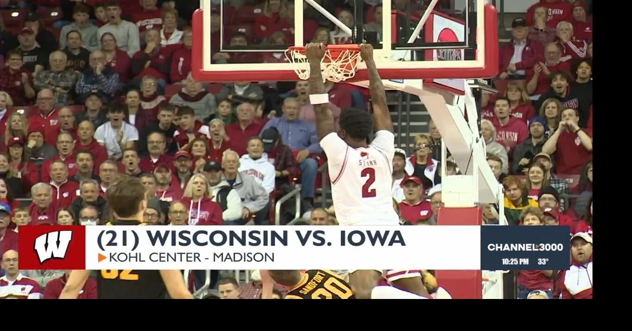 Badgers use strong second half to fend off Iowa for second Big Ten win