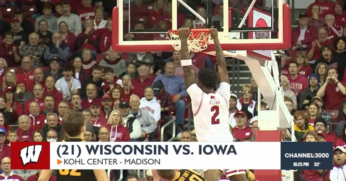 Badgers use strong second half to fend off Iowa for second Big Ten win