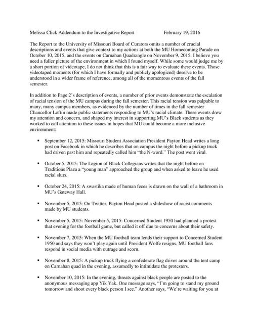 UM curators fire Melissa Click after months of controversy