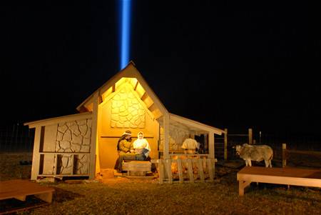 bethlehem village christmas nativity stable live dailyprogress visitors among buildings shops scene other evokes