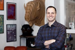 <p>Paul Beyer, director of the Tom Tom Founders Festival, stands for a portrait at the festival's offices in downtown Charlottesville. Photo/Ryan M. Kelly/The Daily Progress</p>