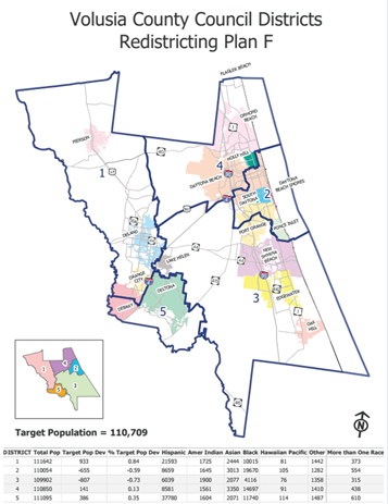 Volusia County Unveils Series Of Proposed Redistricting Maps