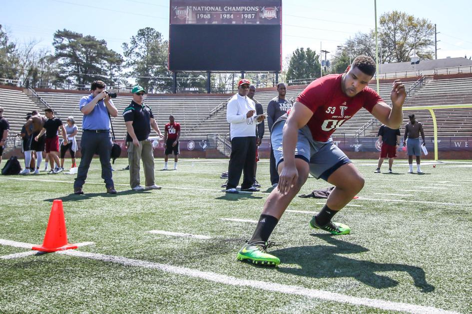Troy Trojans players audition for scouts during pro day on campus - Dothan Eagle