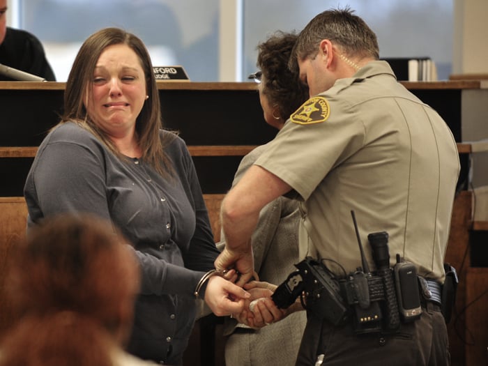 Handcuffed Teen Assaulted On The Floor