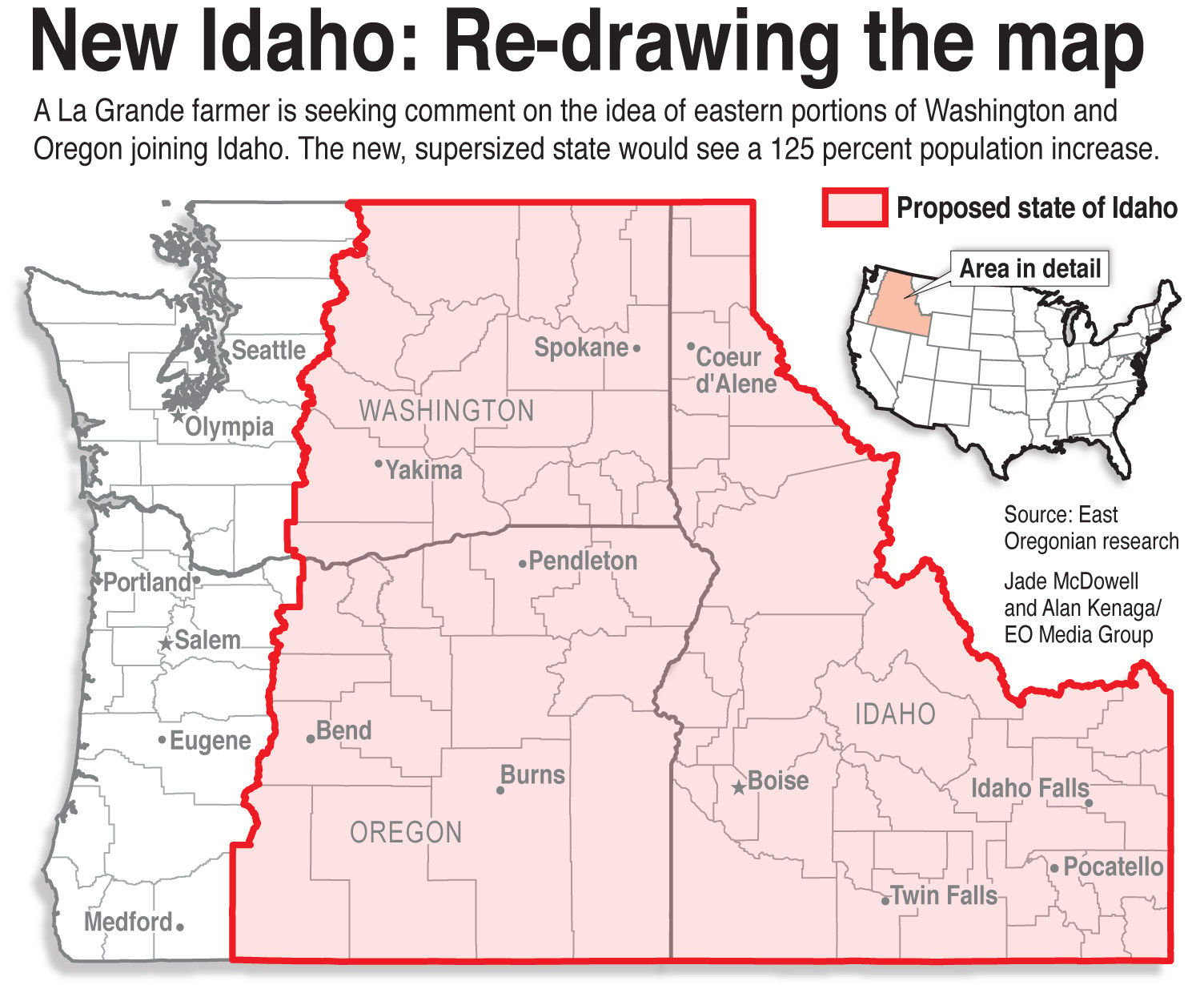 Sign petition Eastern Washington and Eastern Oregon to join Idaho