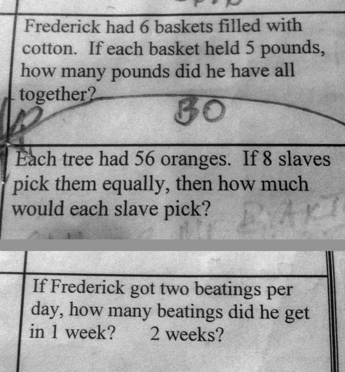 Teacher slavery homework