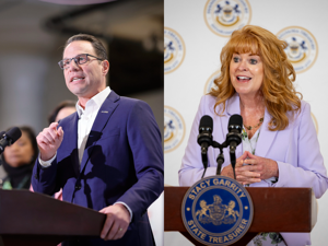 GOP touts registration advance; Dems tie Garrity-Richey team to Trump
