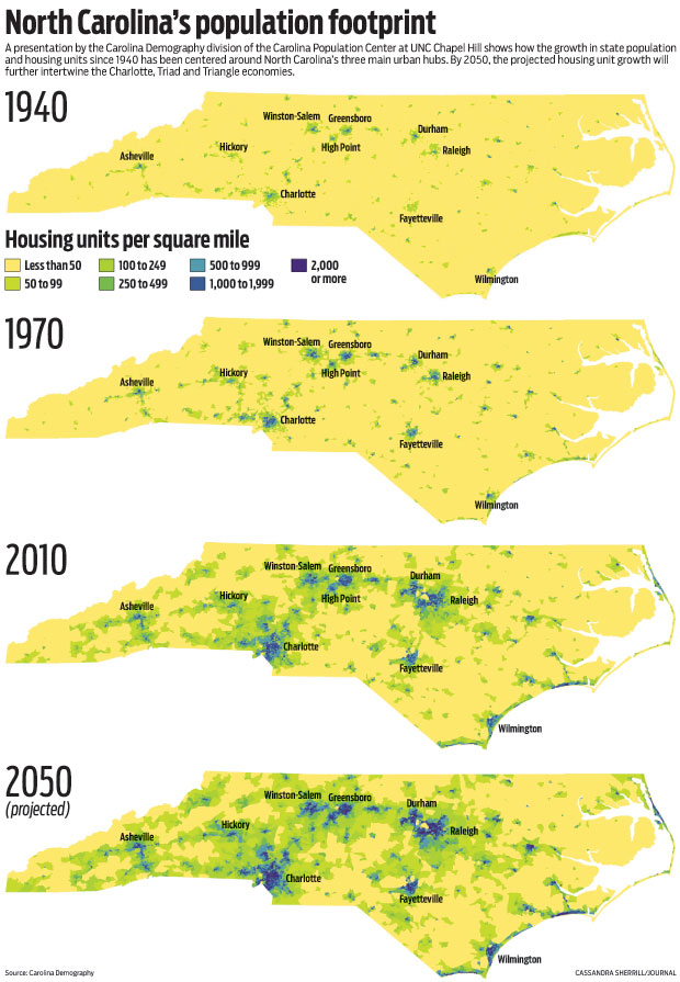 UNC Chapel Hill demographer sees megalopolis along I85 WinstonSalem