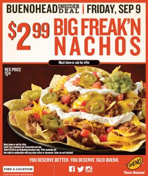 Taco bueno coupons