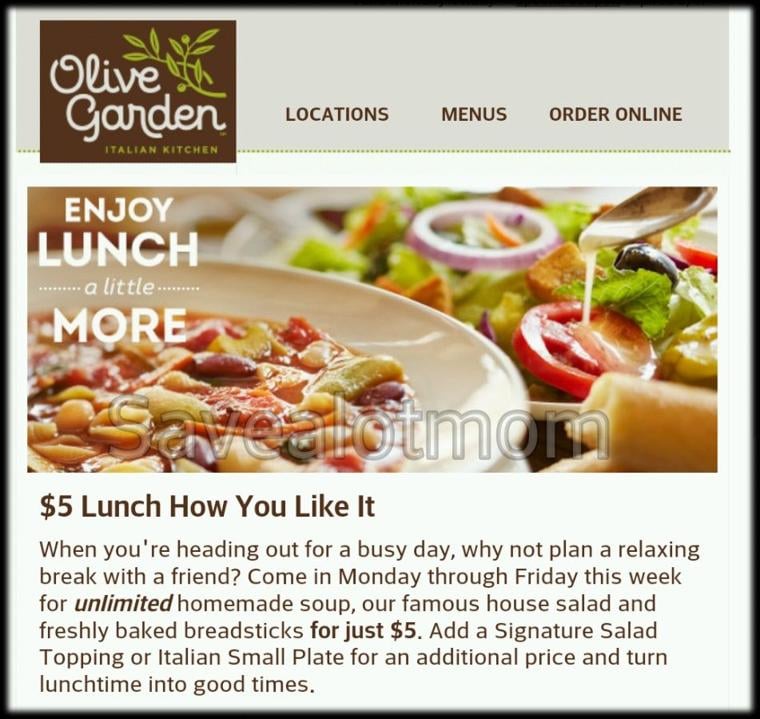 olive garden unlimited olive garden 5 for unlimited soup salad and breadsticks the killeen daily herald savealotmom olive garden unlimited olive garden 5 for unlimited soup salad and breadsticks the killeen daily herald savealotmom
