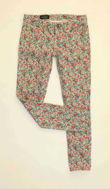 Look 4 liberty print jeans, $150, J.Crew
