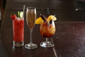 Trio of cocktails