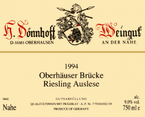 german wine label 