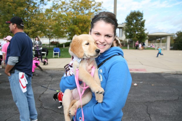 Amy Glueck with Belle