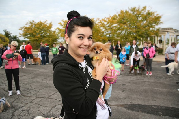 Jessica Brown with Lucy