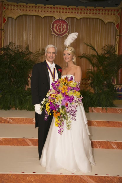 2013 Veiled Prophet Queen Katherine Falk Desloge and her father, Stephen F. Desloge