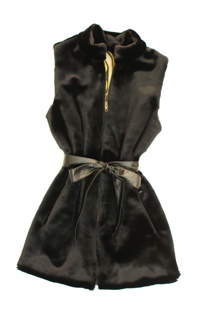 Look 3 fur vest, $365, J.McLaughlin