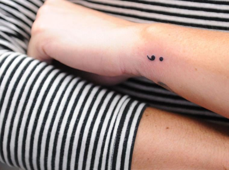 semicolon project tattoo