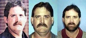 photo join of 3 mugshots of Lorrie <b>John Trites</b>, F&amp;M swim coach, from FBI - 553e3865ecb61.image
