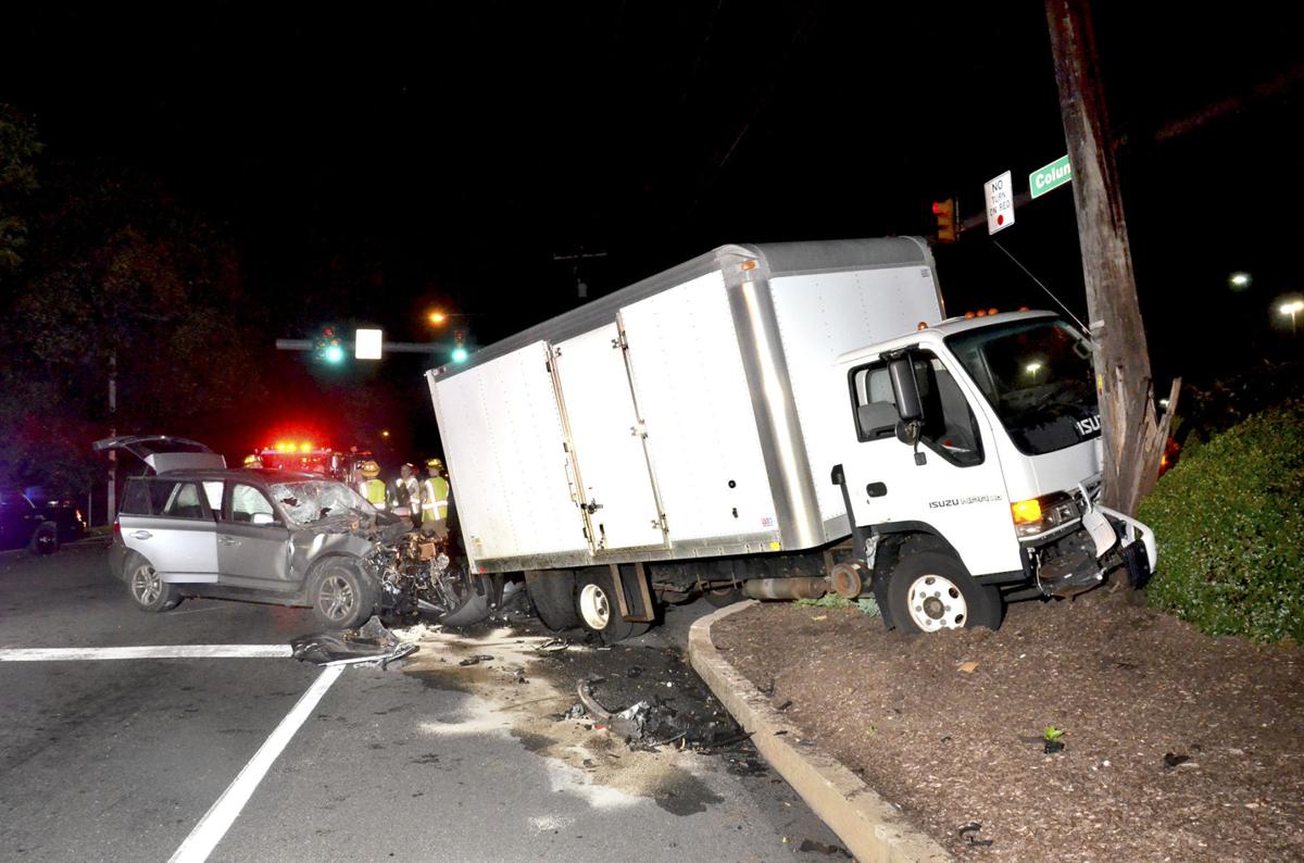 Man injured when SUV and box truck crash in Lancaster