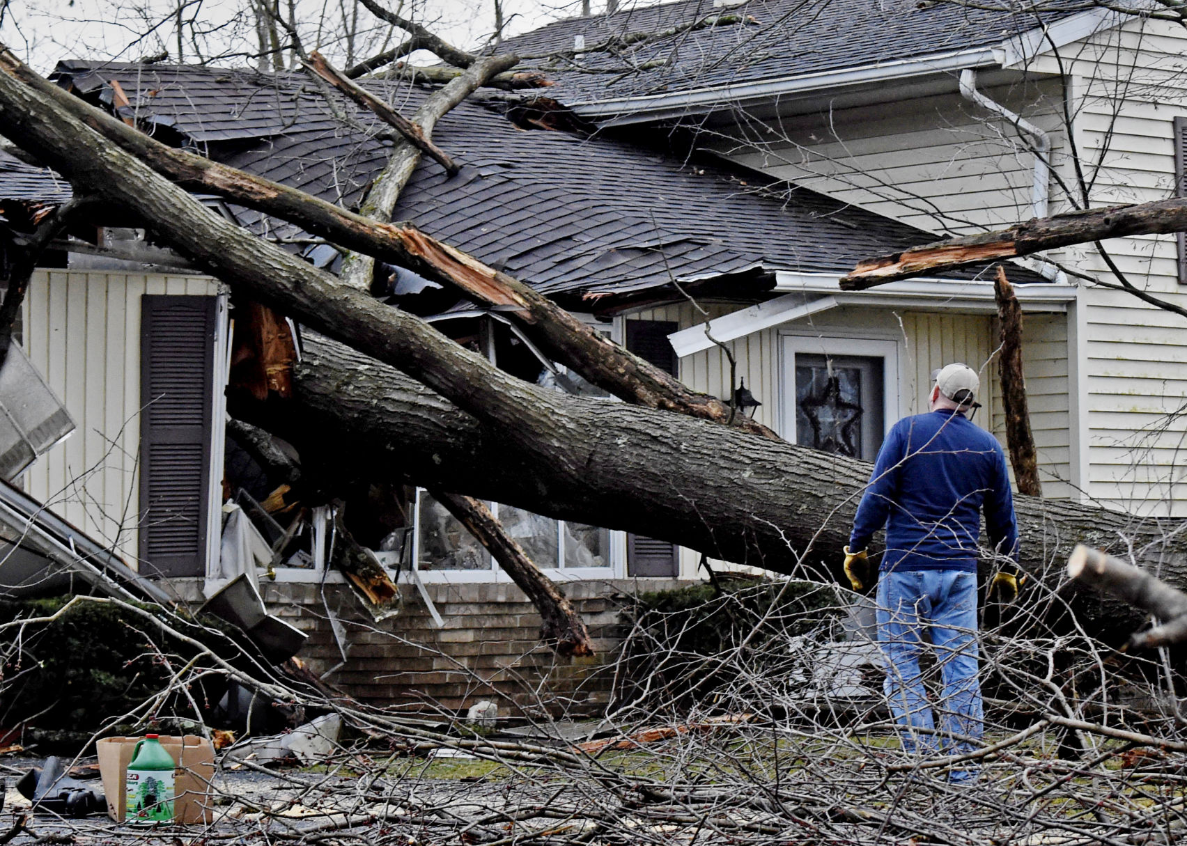 National Weather Service Says Preliminary Reports Show Straight-line ...