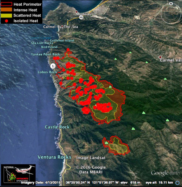 Image result for soberanes fire map