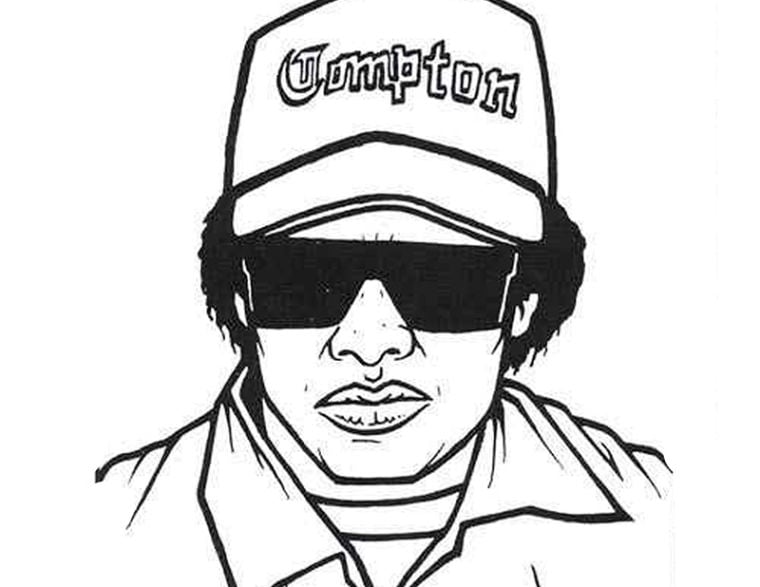 eazy-e Colouring Pages