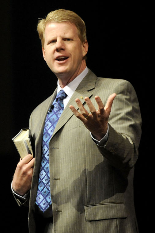 Jonathan Falwell speaks at Liberty University's first convocation