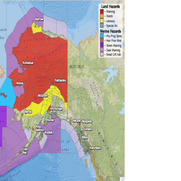 Strong winter storm spreading over much of mainland Alaska | Arctic ... - Fairbanks Daily News-Miner