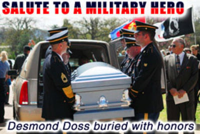 desmond doss buried northwestgeorgianews chattanooga cemeter loca hero military national