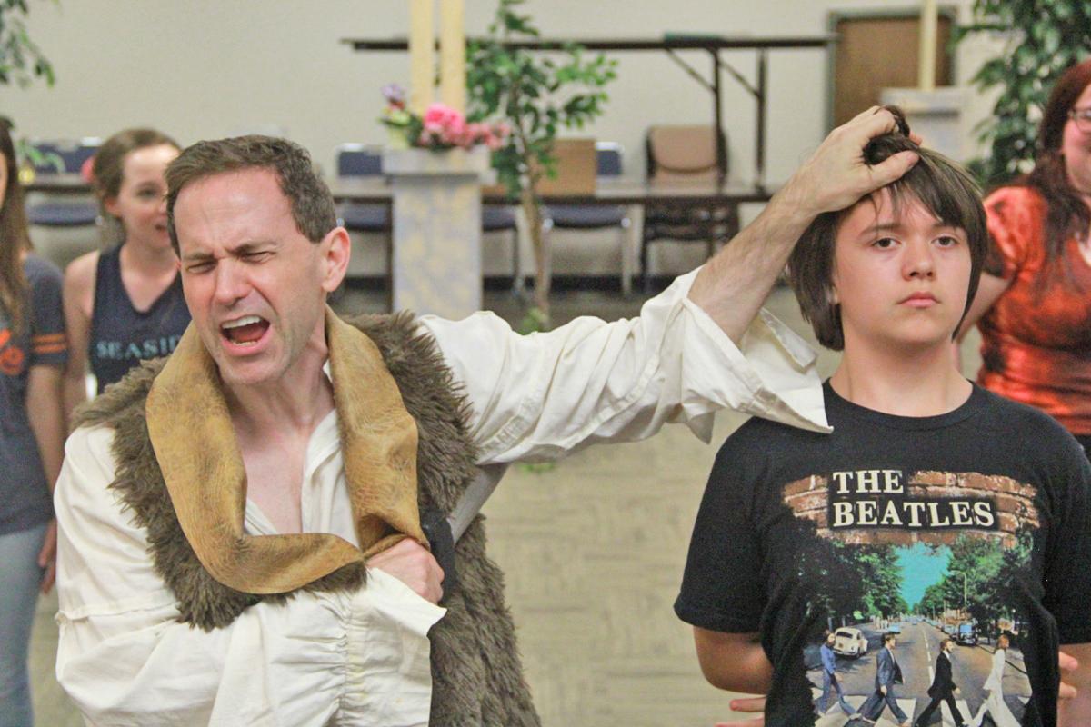 (from left) stewart hawley as dogberry and zack lester as