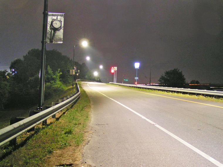 City lights interstate ramps with LED Calhoun Times