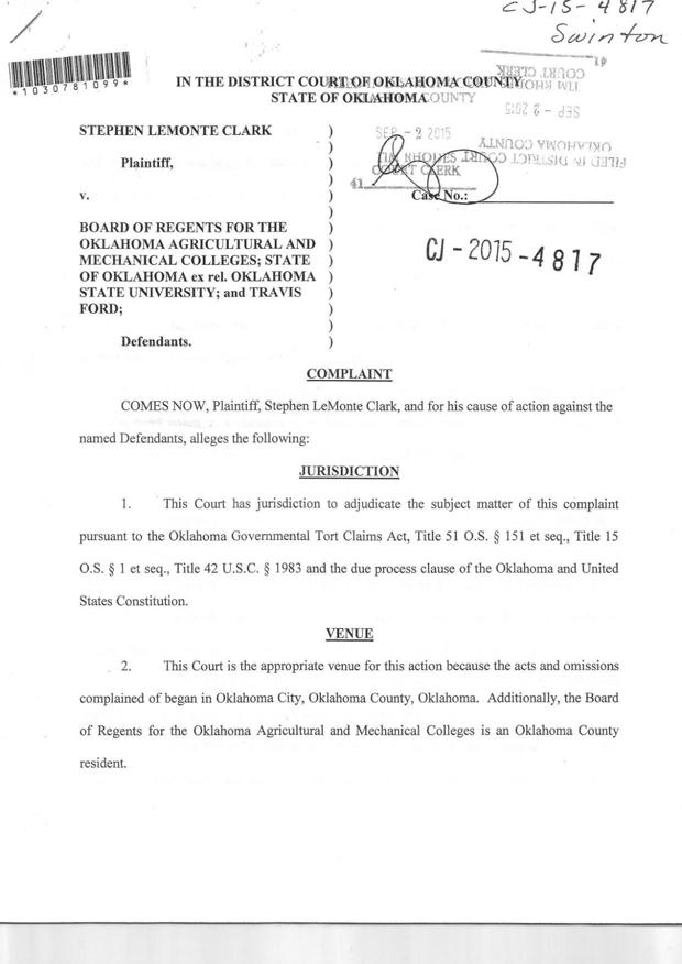 Stevie Clark lawsuit petition - ocolly.com : Home
