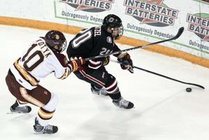 uno shootout mavericks habit shining making during omaha hockey clint duluth austin