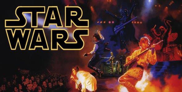 'star Wars' Fan's Framed Print Of Movie's Characters In A Rock Band Is 