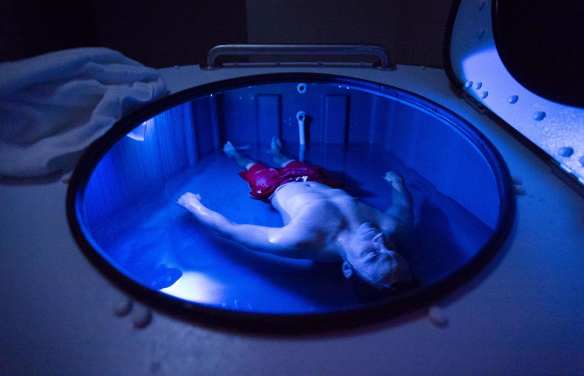 Float spas, where users are suspended in a salty bath, are ...