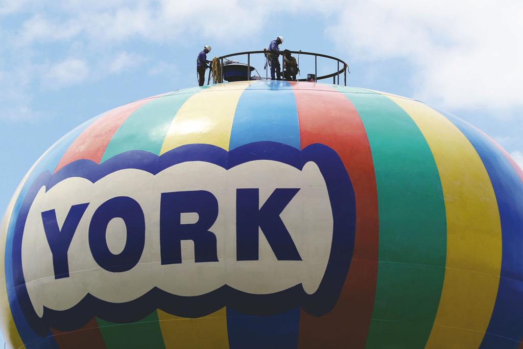 A refresh for York's iconic balloonshaped water tower along I80 Nebraska