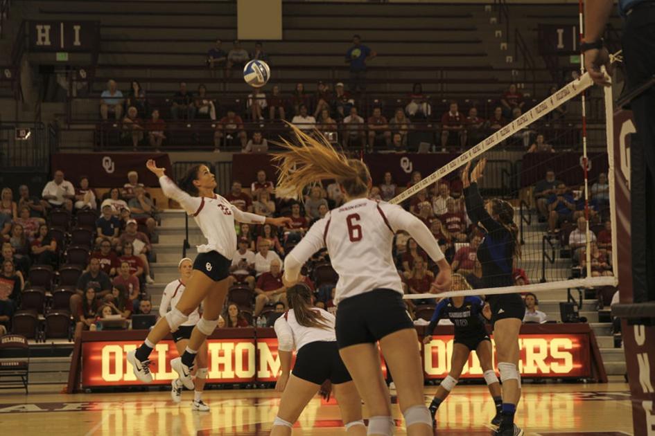 Oklahoma volleyball Sooners defeats UMKC to sweep Oklahoma Invitational Sports
