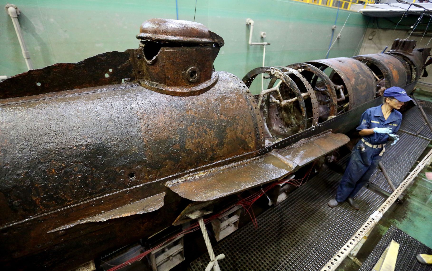 hunley submarine second sinking