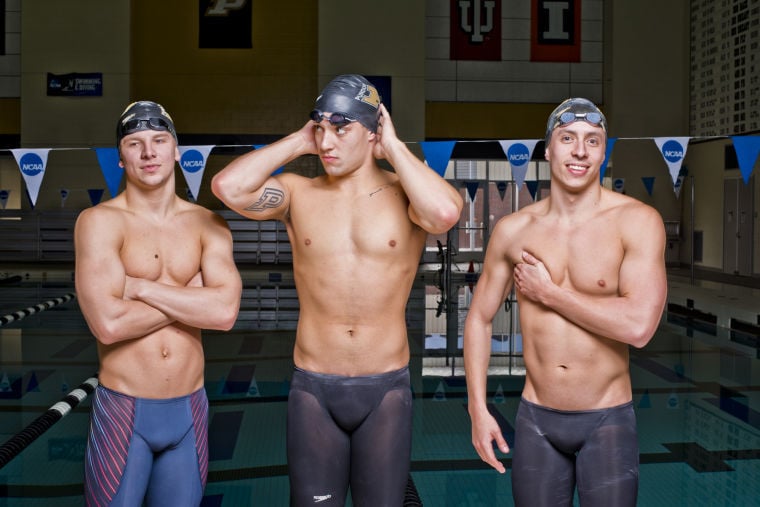 Naked Male Swimmers Shaving