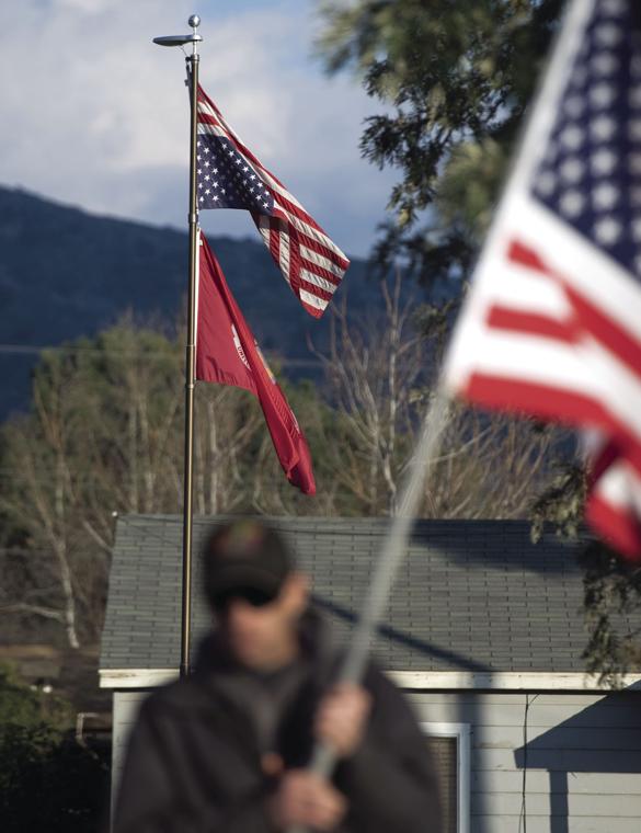 Man defends flying flag upside down Porterville Recorder News