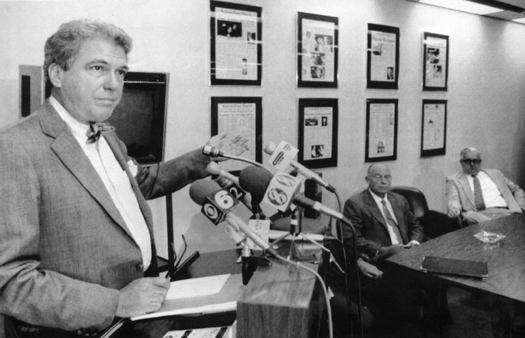 J. Stewart Bryan III news conference, 1991