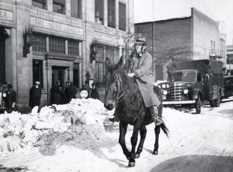 Richmond News Leader snowfall, 1940