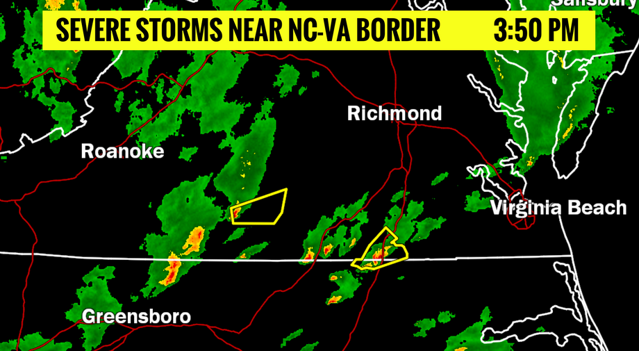 400 UPDATE Tornado watch for southern Virginia; severe storm approaching Emporia Weather