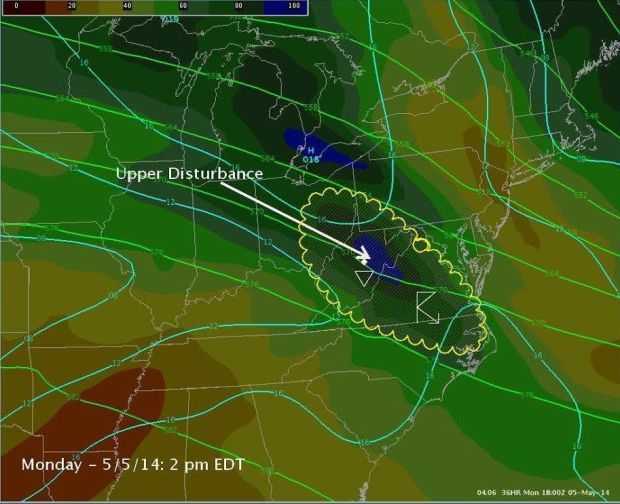 Maybe a few Tuesday storms as SW Virginia weather takes a summerlike
