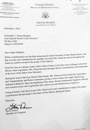 judge letter leniency sentencing urging rep writes duran pearce