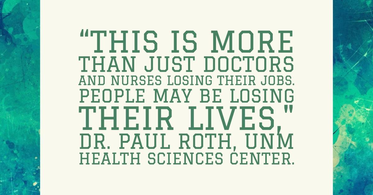 UNM Health Sciences Center to nix 500 jobs