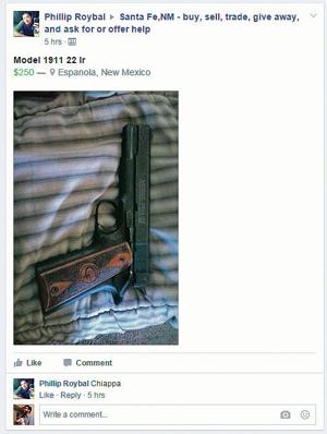 On Facebook, gun sales go unregulated