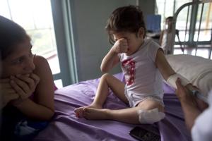 A child’s scraped knee becomes a matter of life or death in Venezuela